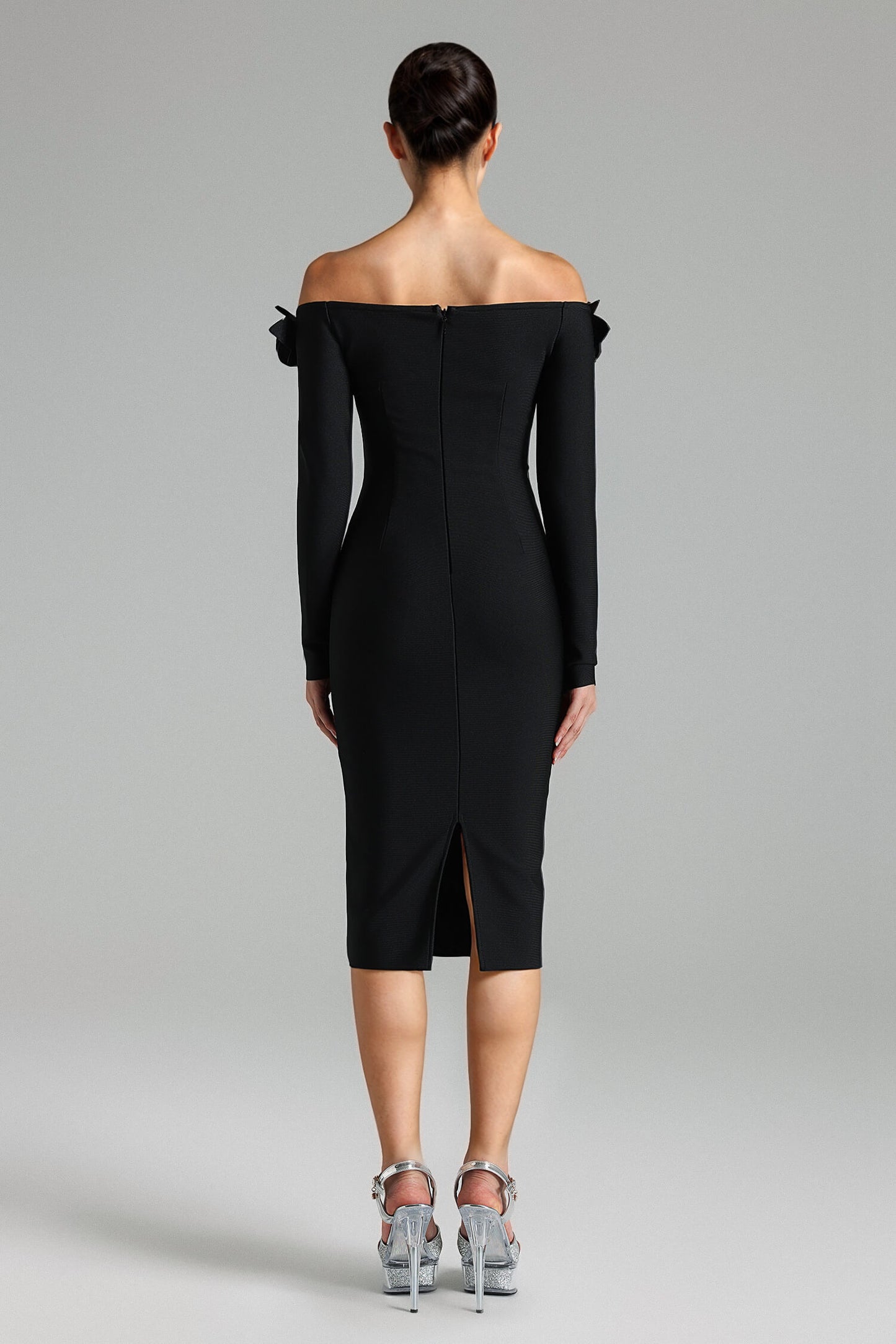 Long Sleeve Bodycon Dress - Sandra