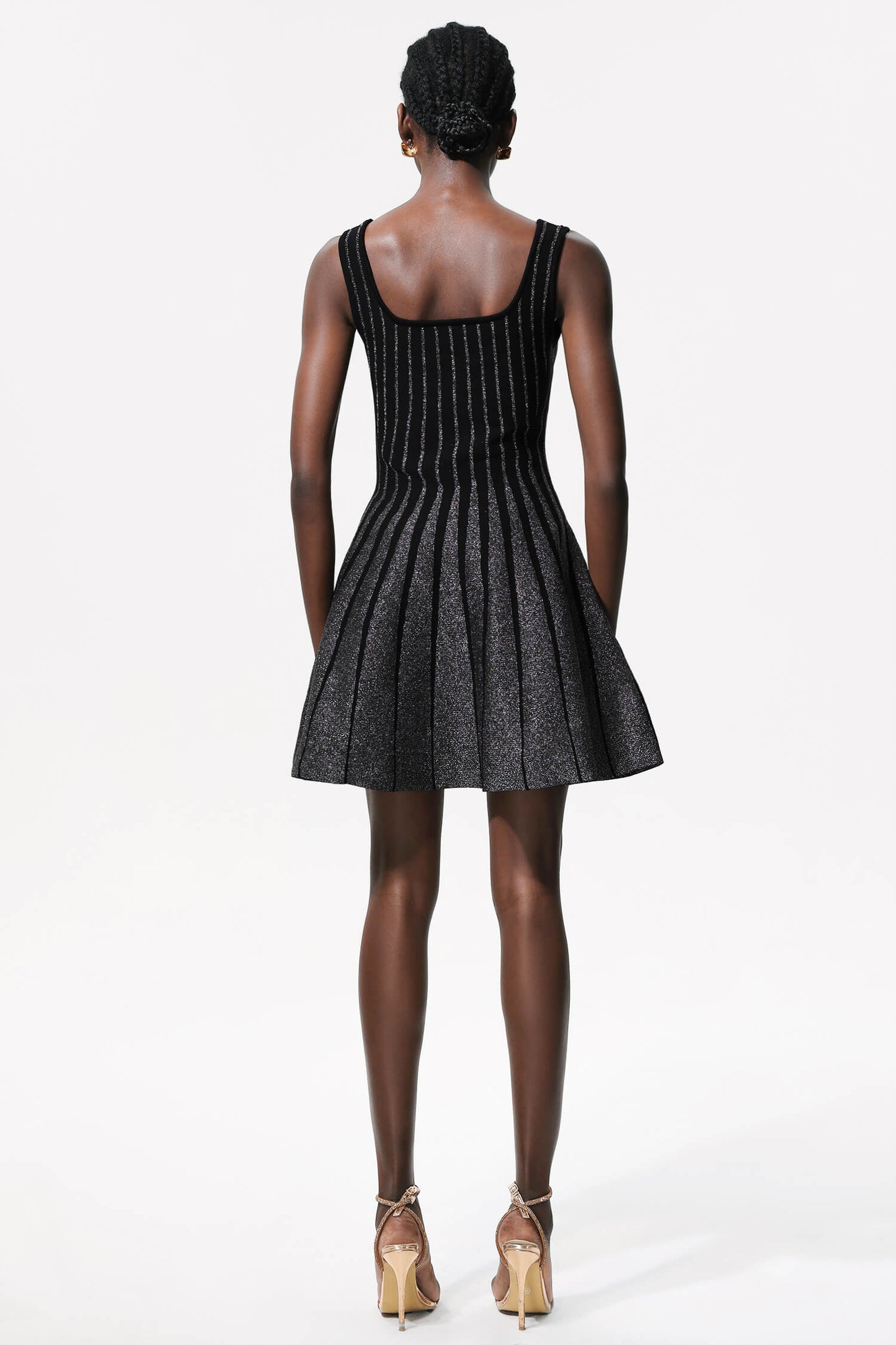 Square Collar A-Line Dress - Lovia