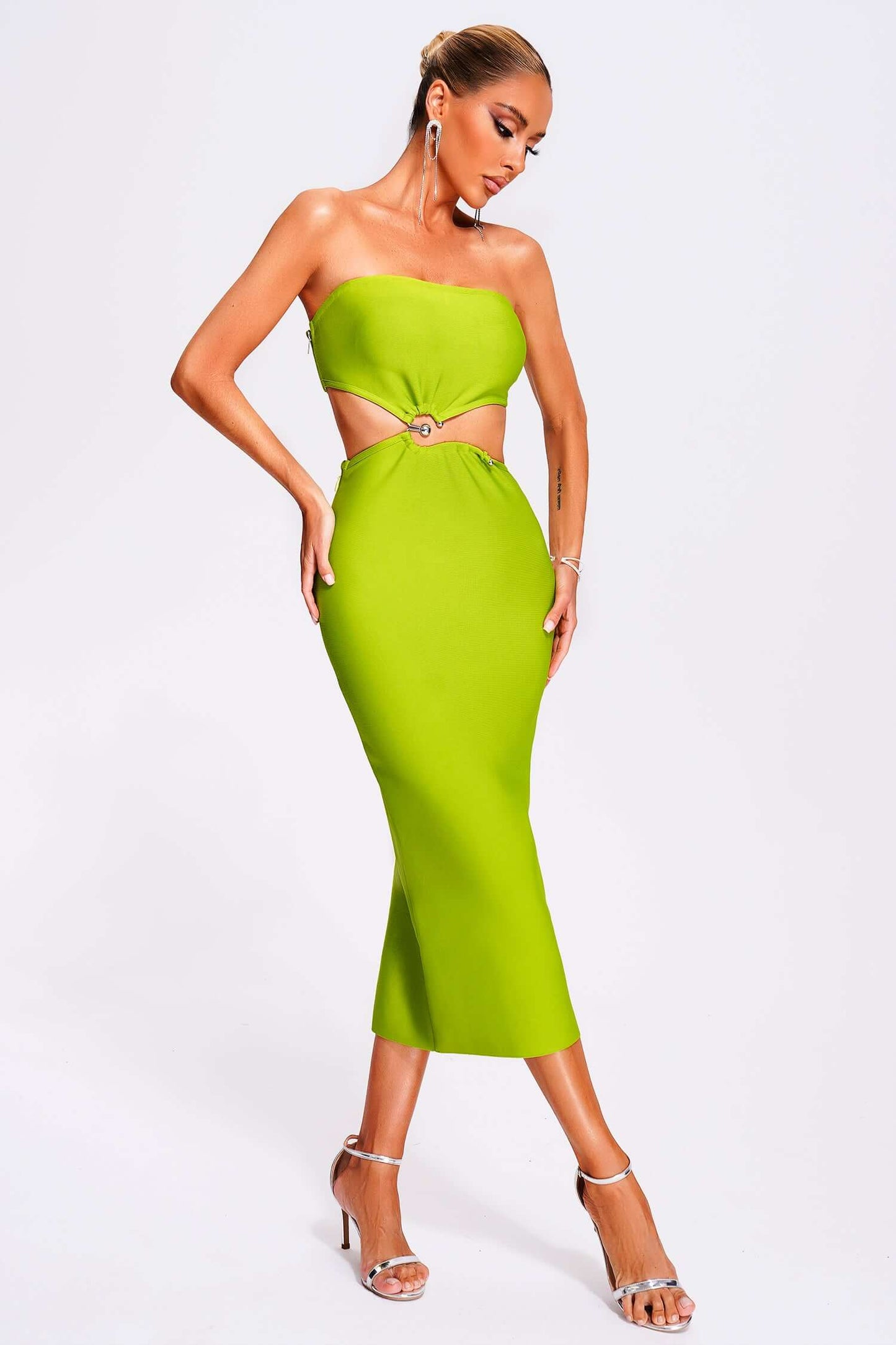 Strapless Cut Out Dress - Rosie