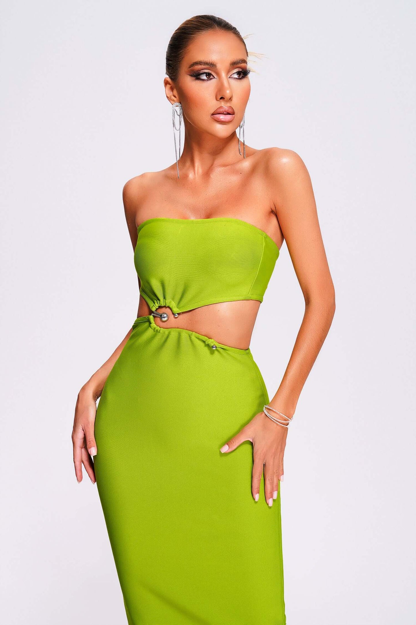 Strapless Cut Out Dress - Rosie