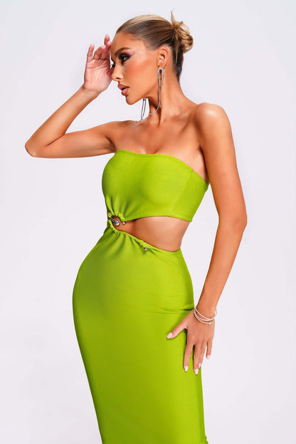 Strapless Cut Out Dress - Rosie