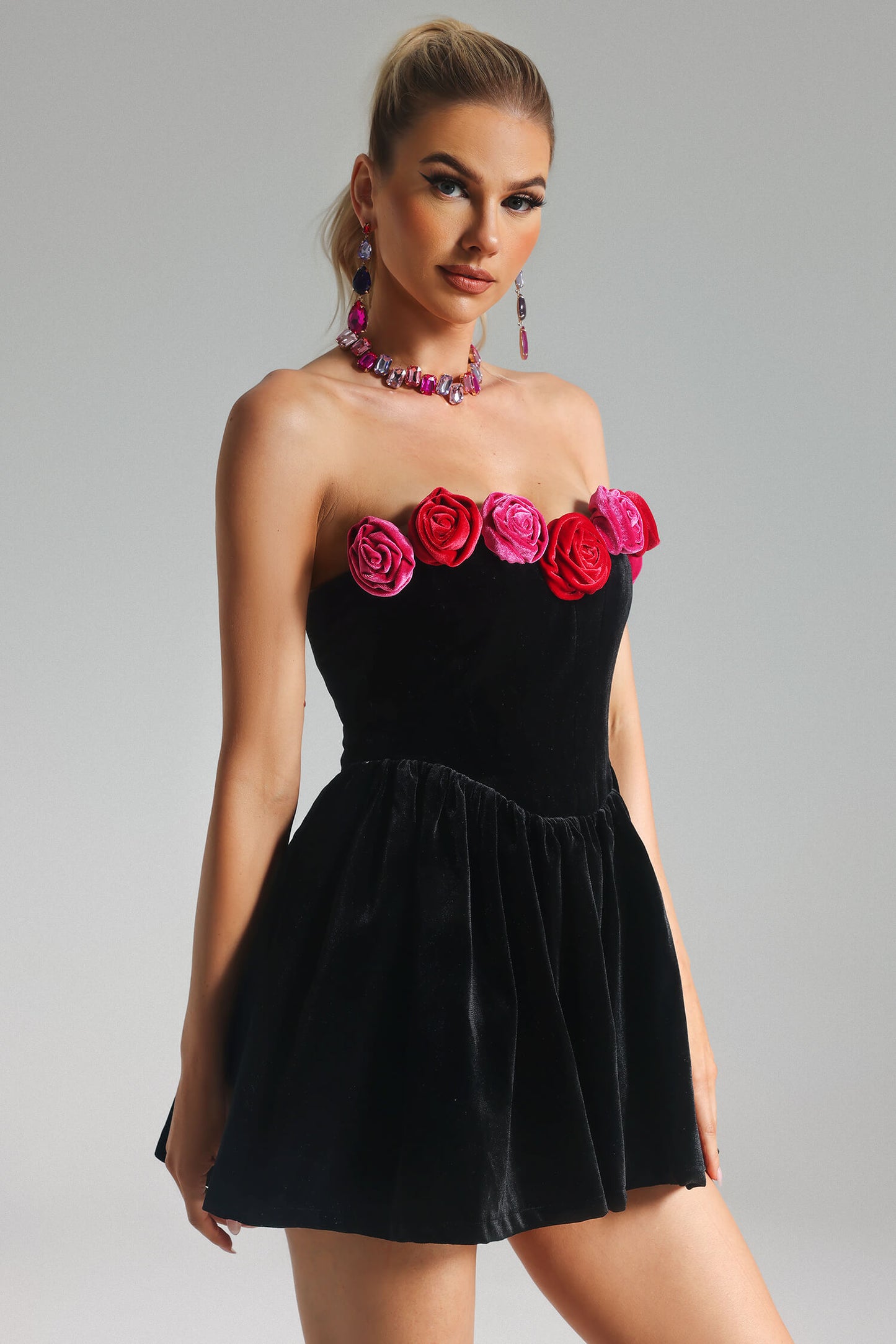 Velvet Rose Dress - Adha