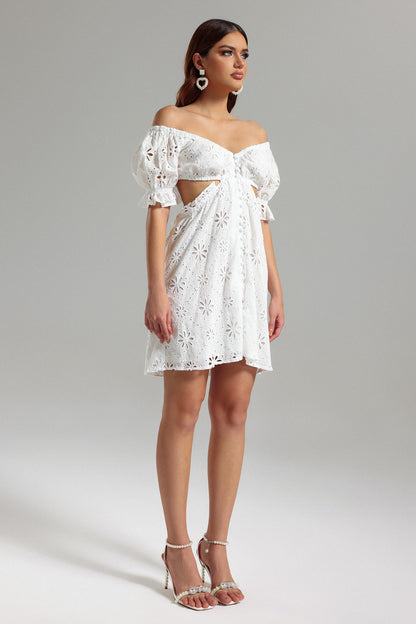 Lace Off Shoulder Dress - Lian