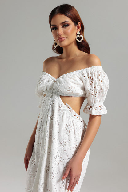 Lace Off Shoulder Dress - Lian