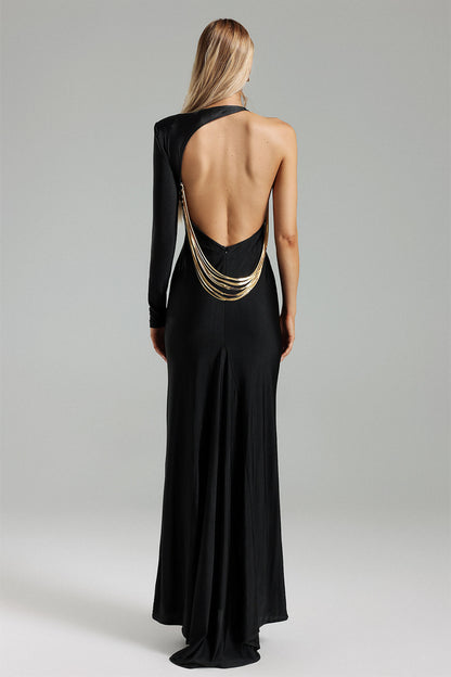 Backless Chain Maxi Dress - Lori