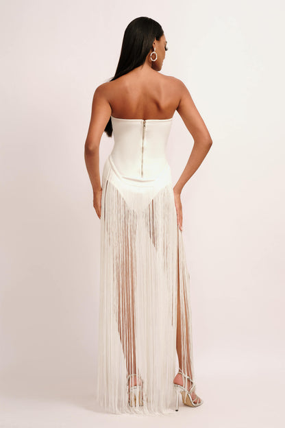 Strapless Tassel Dress - Noami