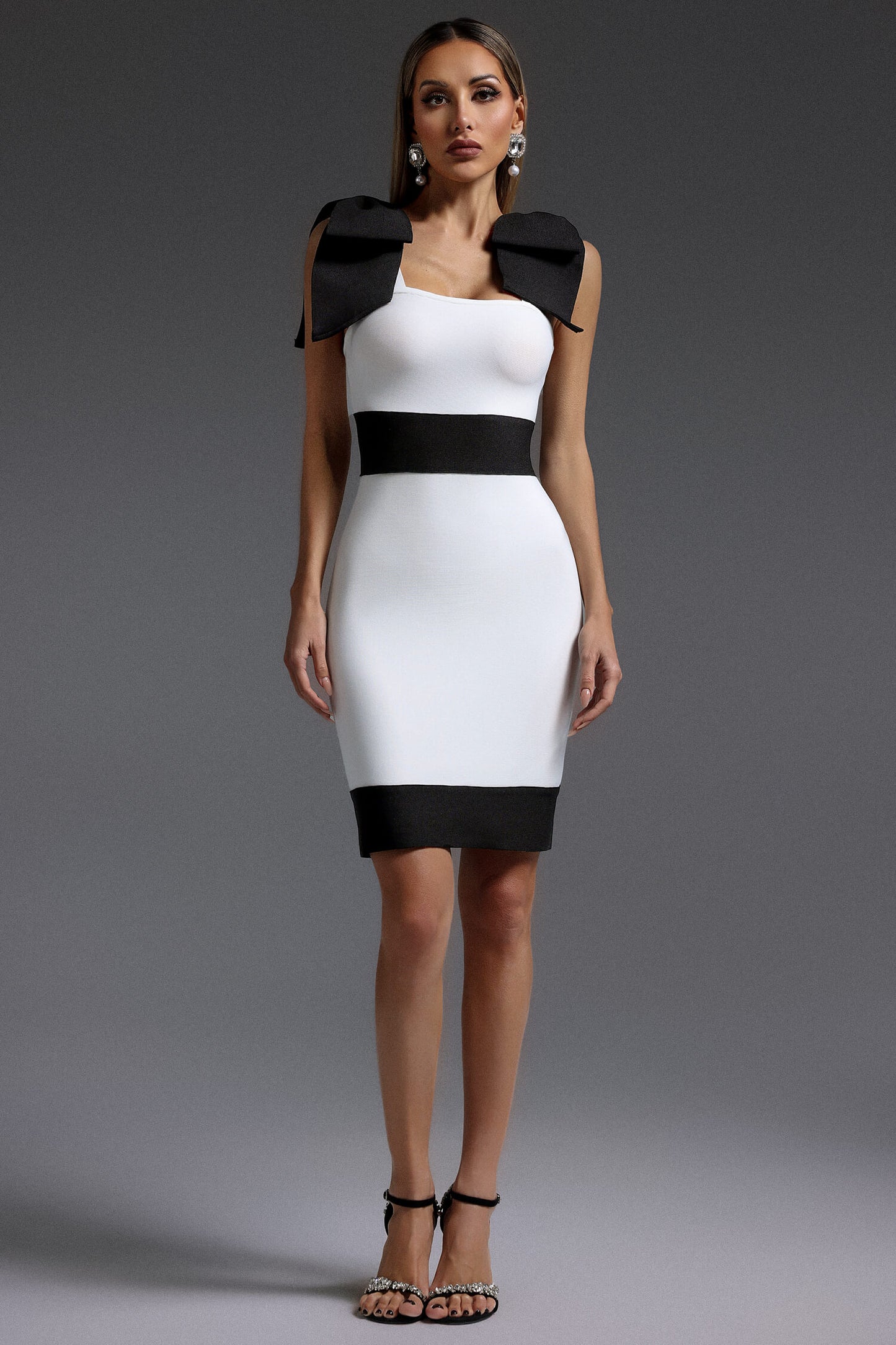 Mini Bow Tie Bandage Dress - Sabrina