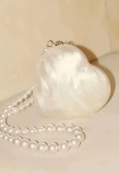 Pearl Heart Bag - Glicia