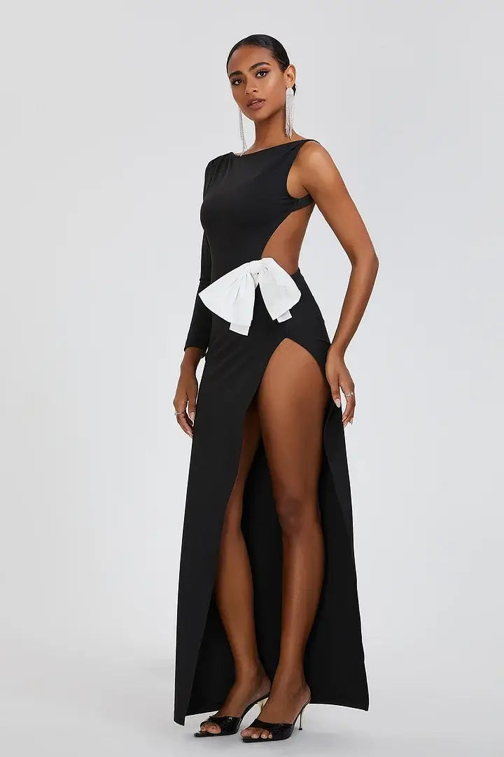 Long Sleeve Bow Tie Dress - Kilian