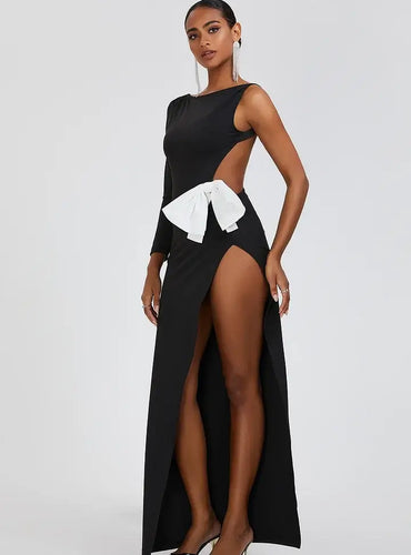 Long Sleeve Bow Tie Dress - Kilian