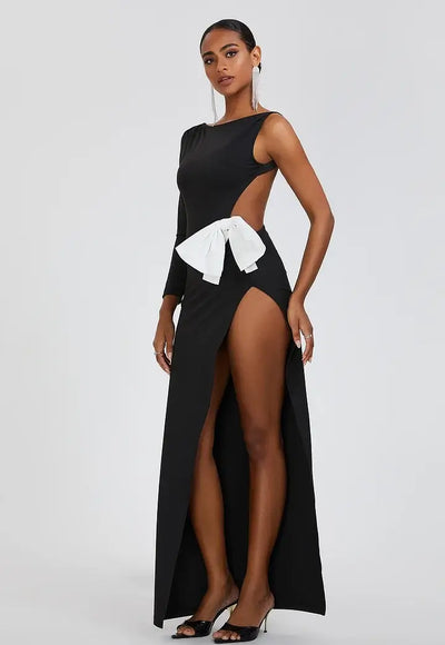 Long Sleeve Bow Tie Dress - Kilian