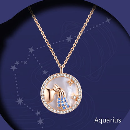 Astrology Charm of Pearl Necklace - Zodiac