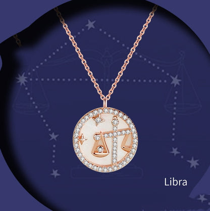 Astrology Charm of Pearl Necklace - Zodiac