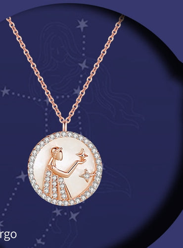 Astrology Charm of Pearl Necklace - Zodiac