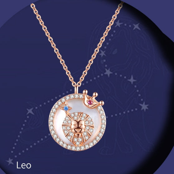 Astrology Charm of Pearl Necklace - Zodiac