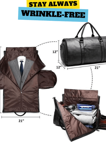 Carry on Garment Bags for Travel Wrinkle Free Suit Duffle Bag