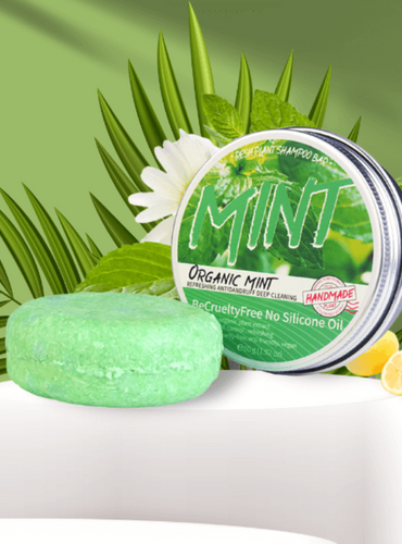 The Original Vegan and Natural Hair Treatment Shampoo Bar - Organic Mint