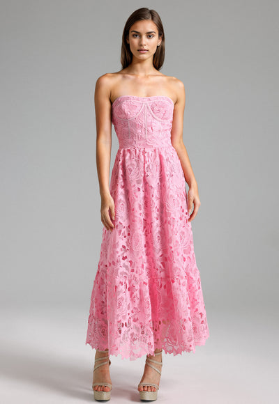 Strapless Lace Dress - Flavia