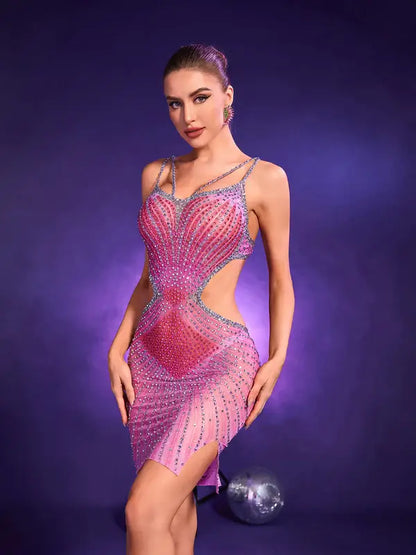 Sparkly Rhinestones Dress - Galicia