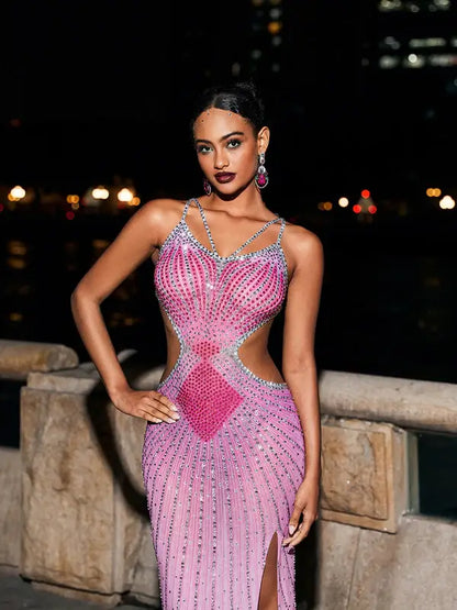 Rhinestone Sexy Dress - Bexlei