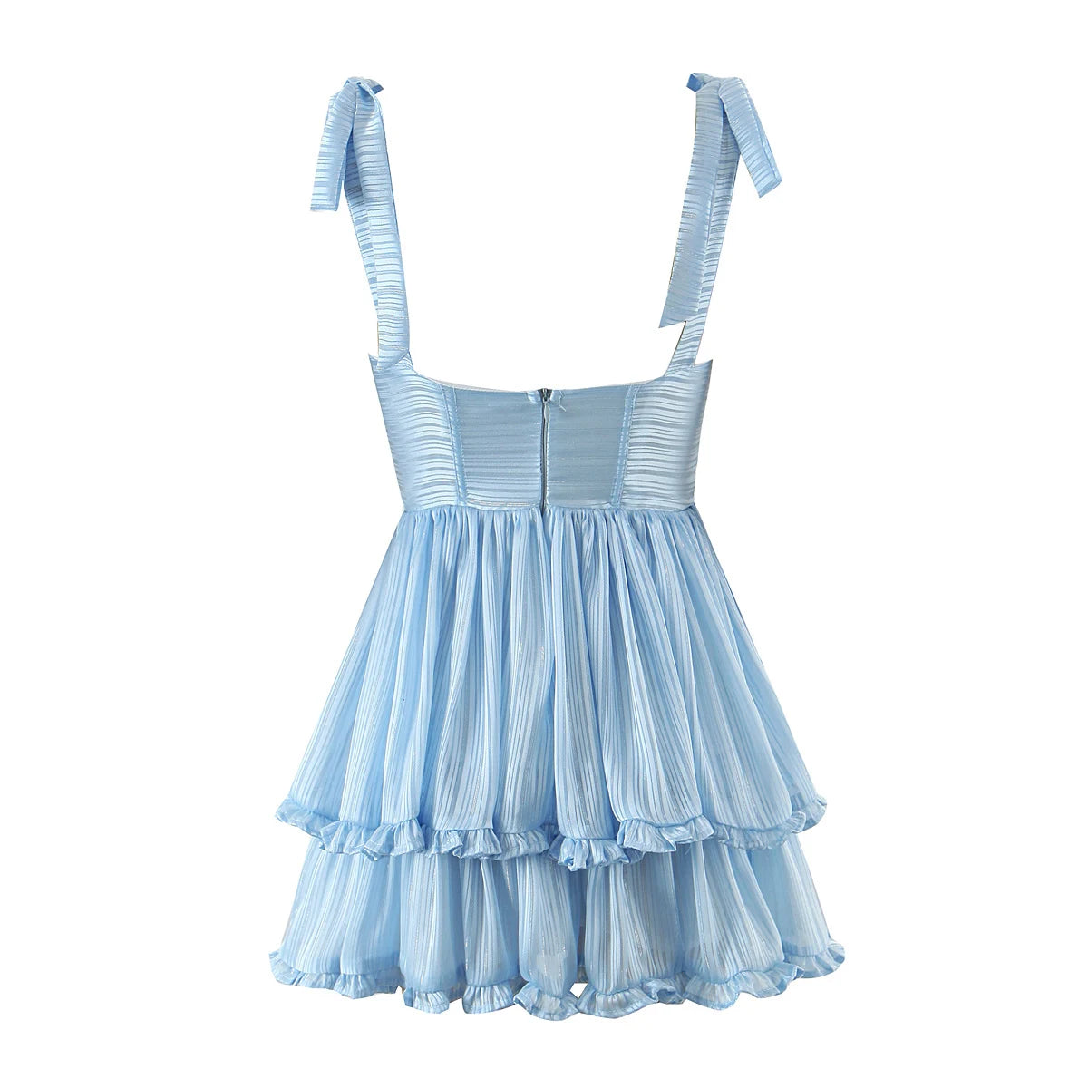 Chiffon Ruffle Mini Dress - Felice