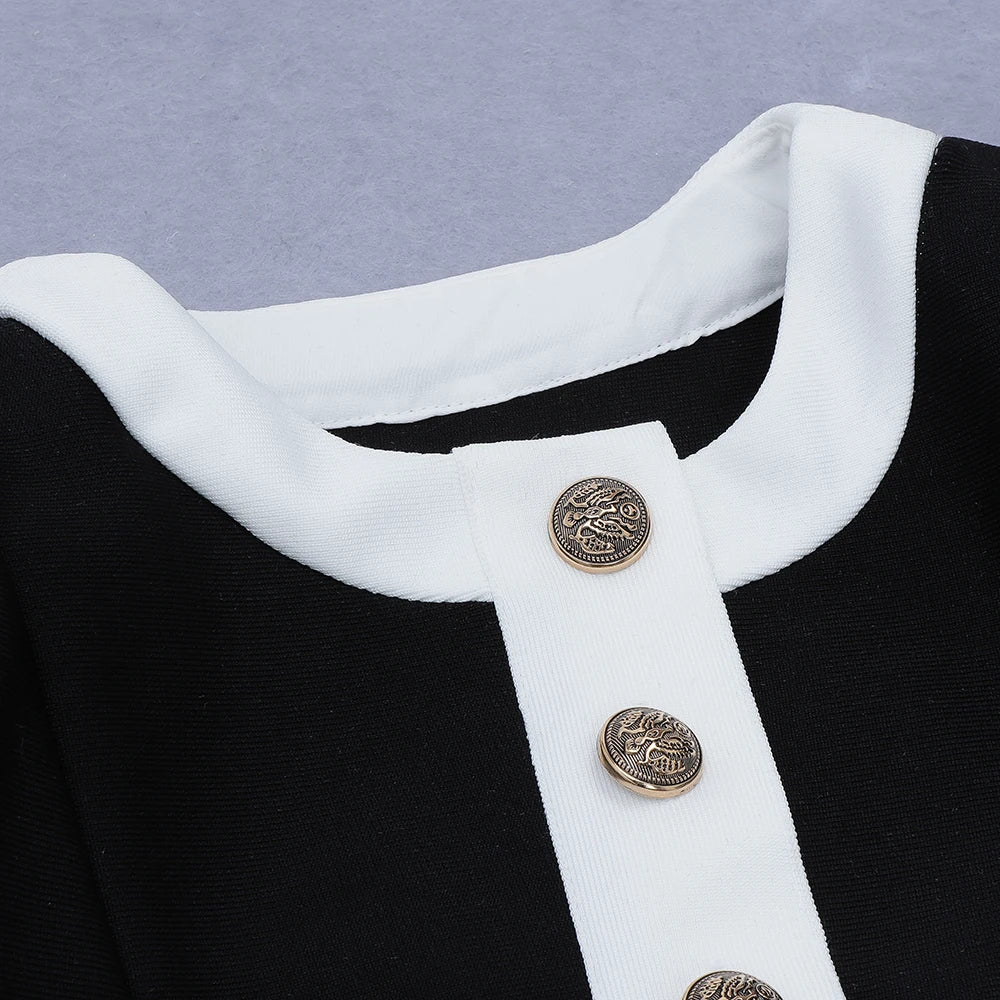 Long Sleeves Buttons Set - Sabrina