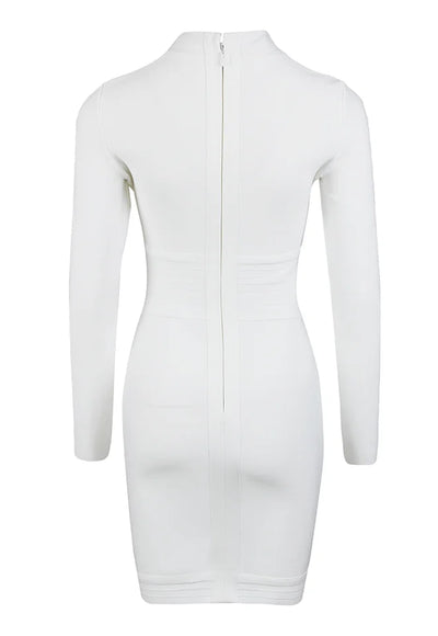 Bandage Long Sleeve Dress - Rivia