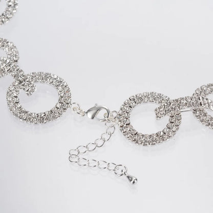 Rhinestone Chain Choker - Veronica