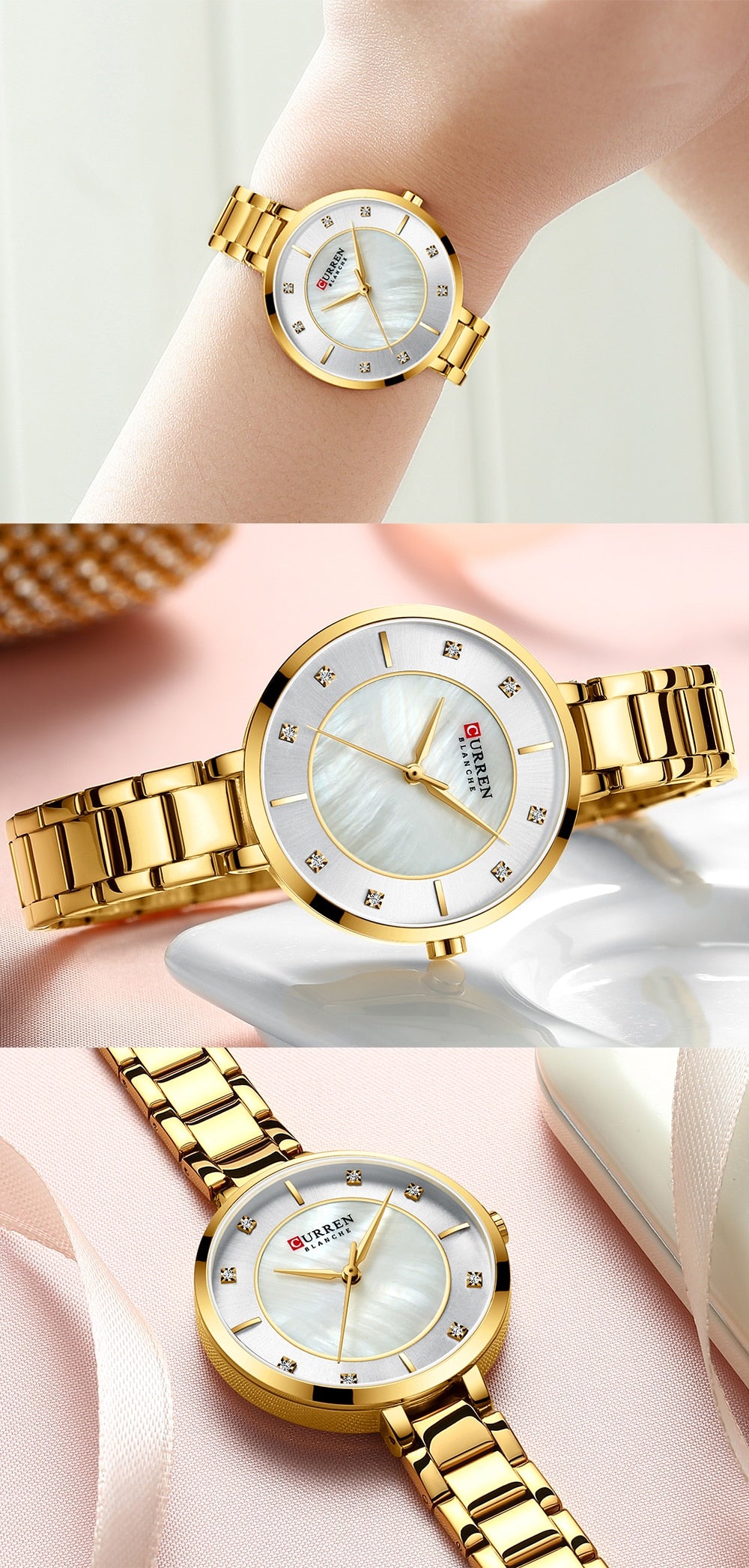 Luxury Quartz Watch  - Pearl