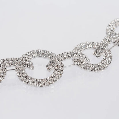 Rhinestone Chain Choker - Veronica