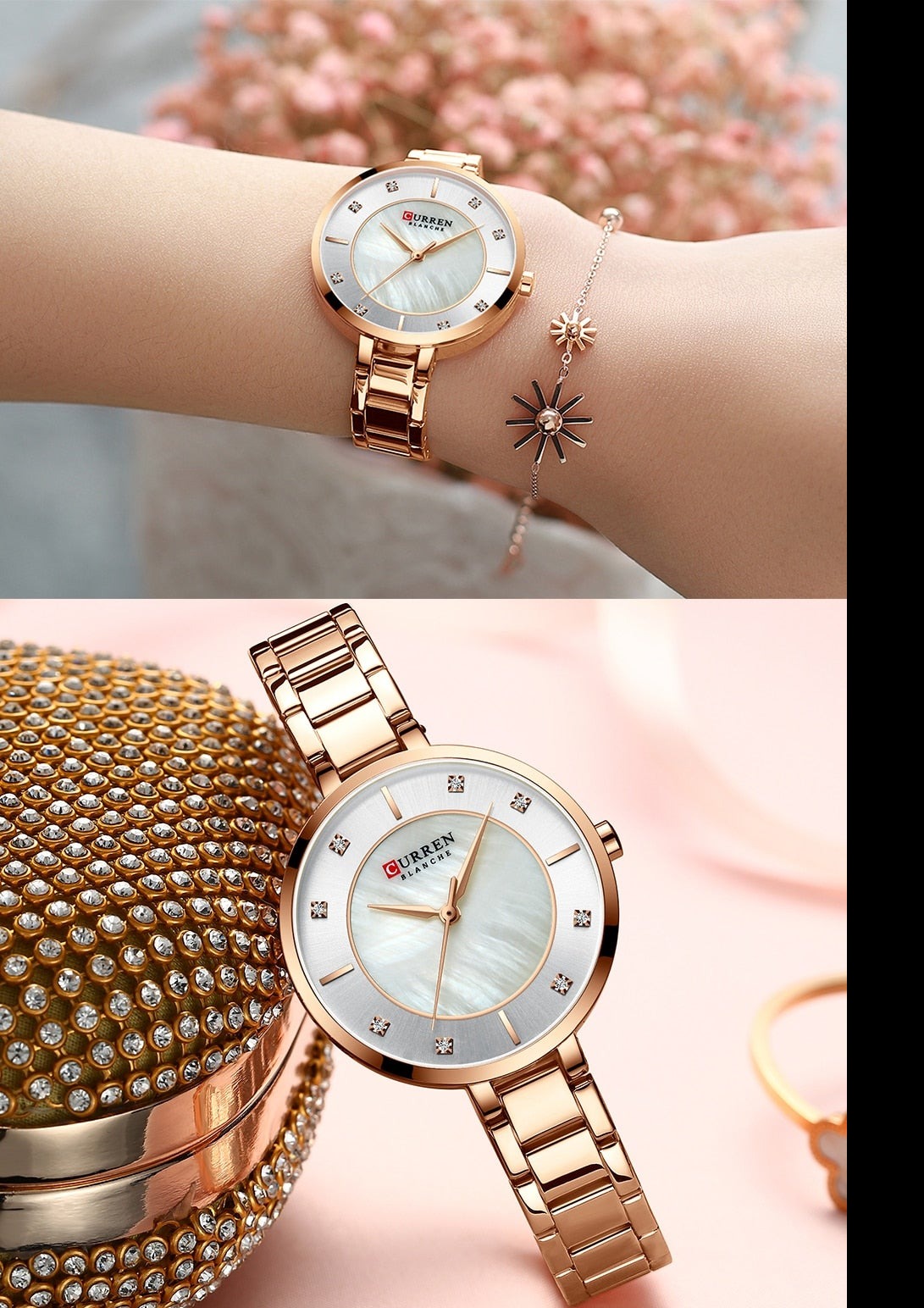 Luxury Quartz Watch  - Pearl