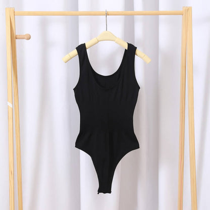 Ribbed Bodysuit Shaper Tummy Control