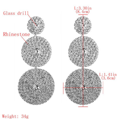 Multi-layer Round Drop Earrings - July