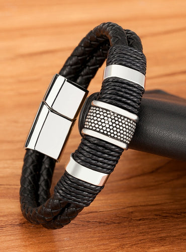 Leather Rope Wrap Classic  Bracelet - Cruise