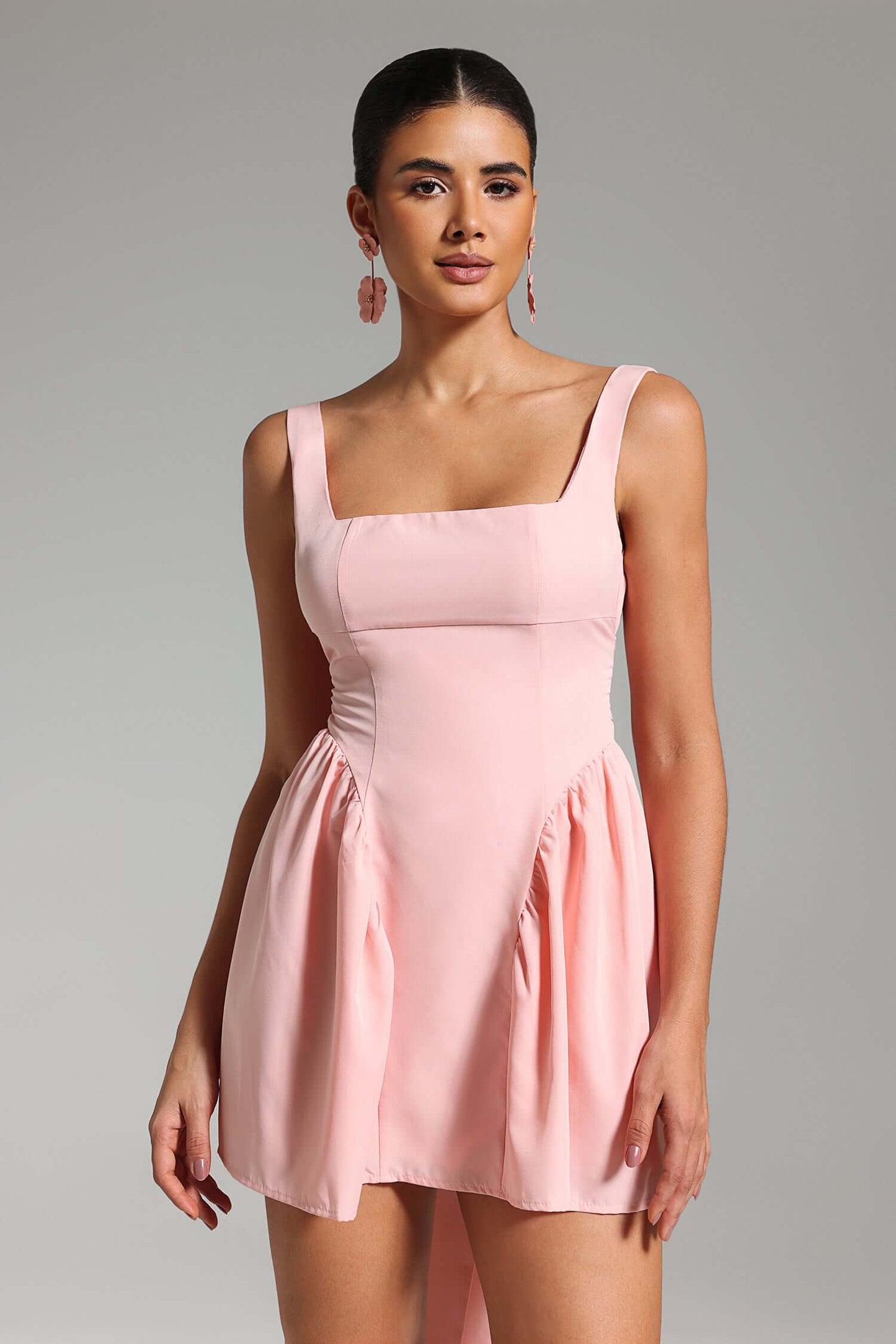 Mini Backless A Line Dress - Champel