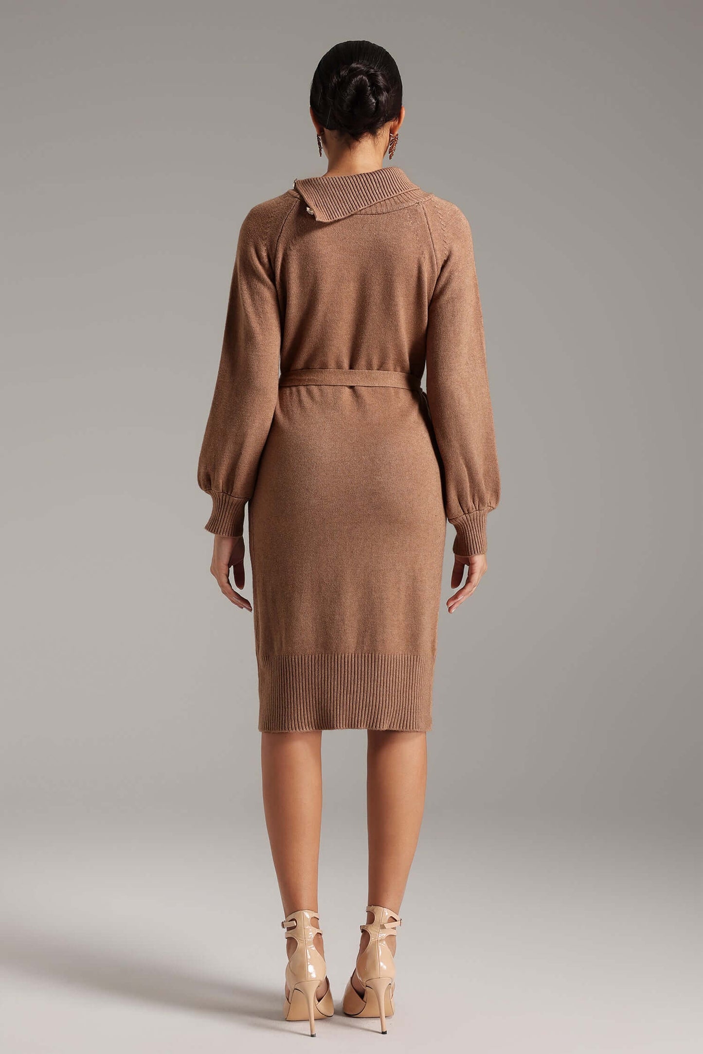 Turtleneck Long Sleeve Dress - Taylor