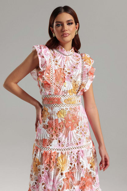 Lace Collar Dress - Fribey