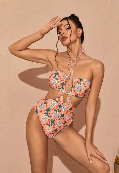 2 pc Swimwear With Cover Up - Andressa