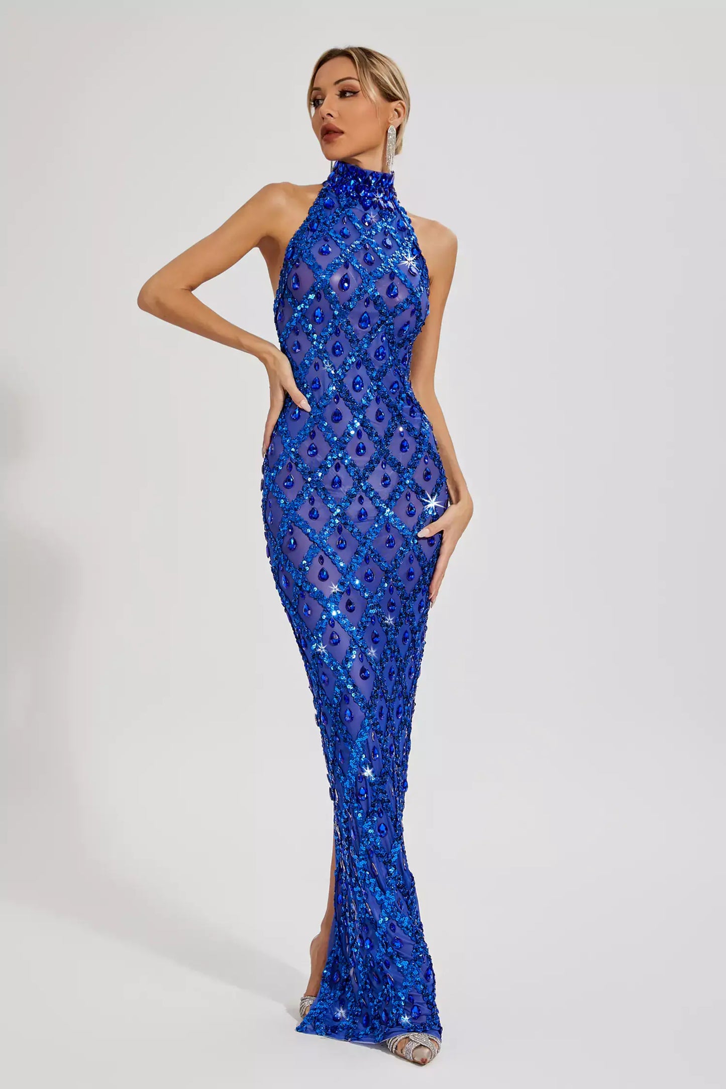 Sparkly Rhinestones Dress - Liona