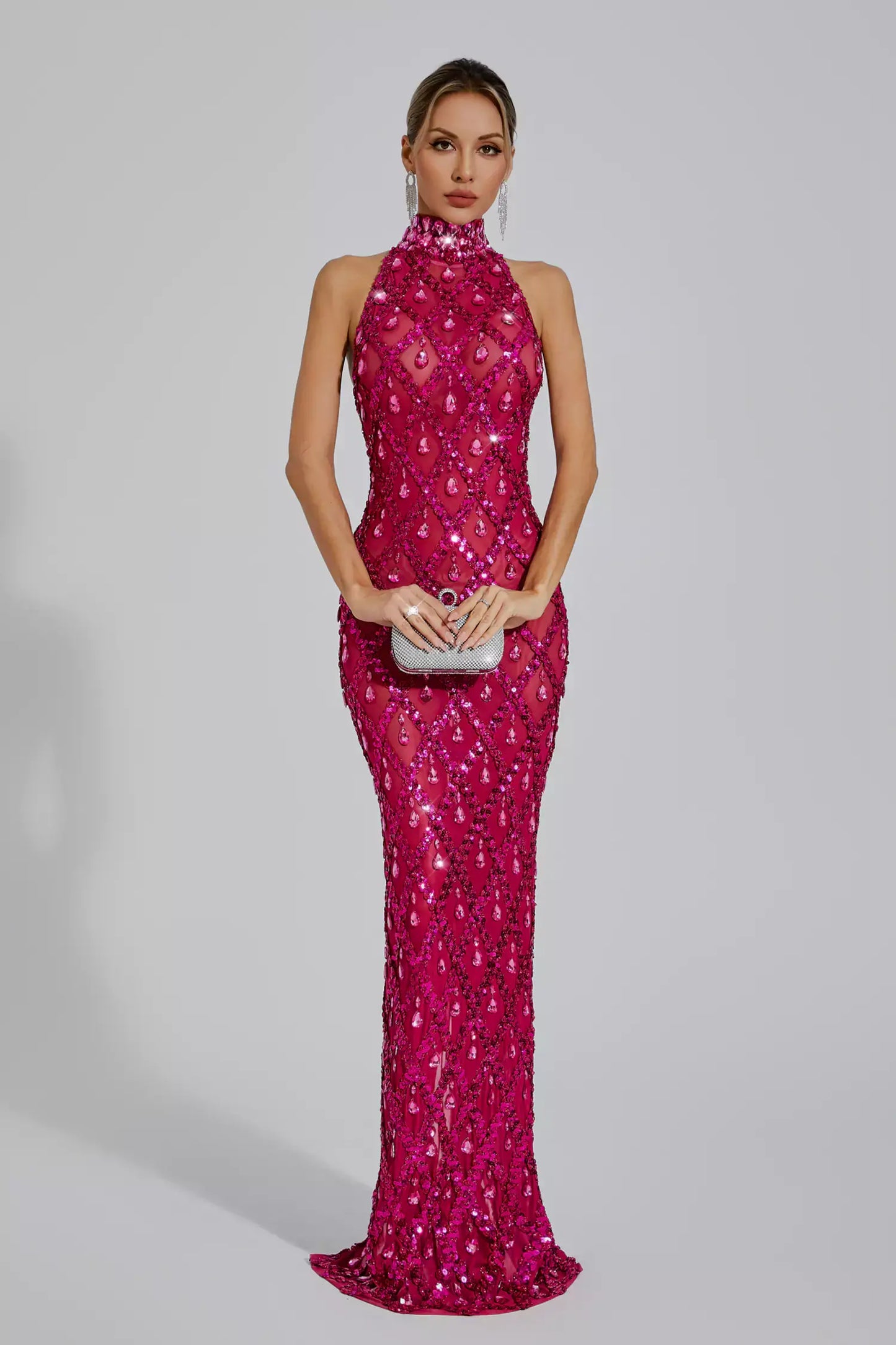 Sparkly Rhinestones Dress - Liona