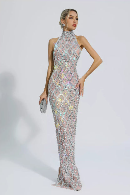 Sparkly Rhinestones Dress - Liona