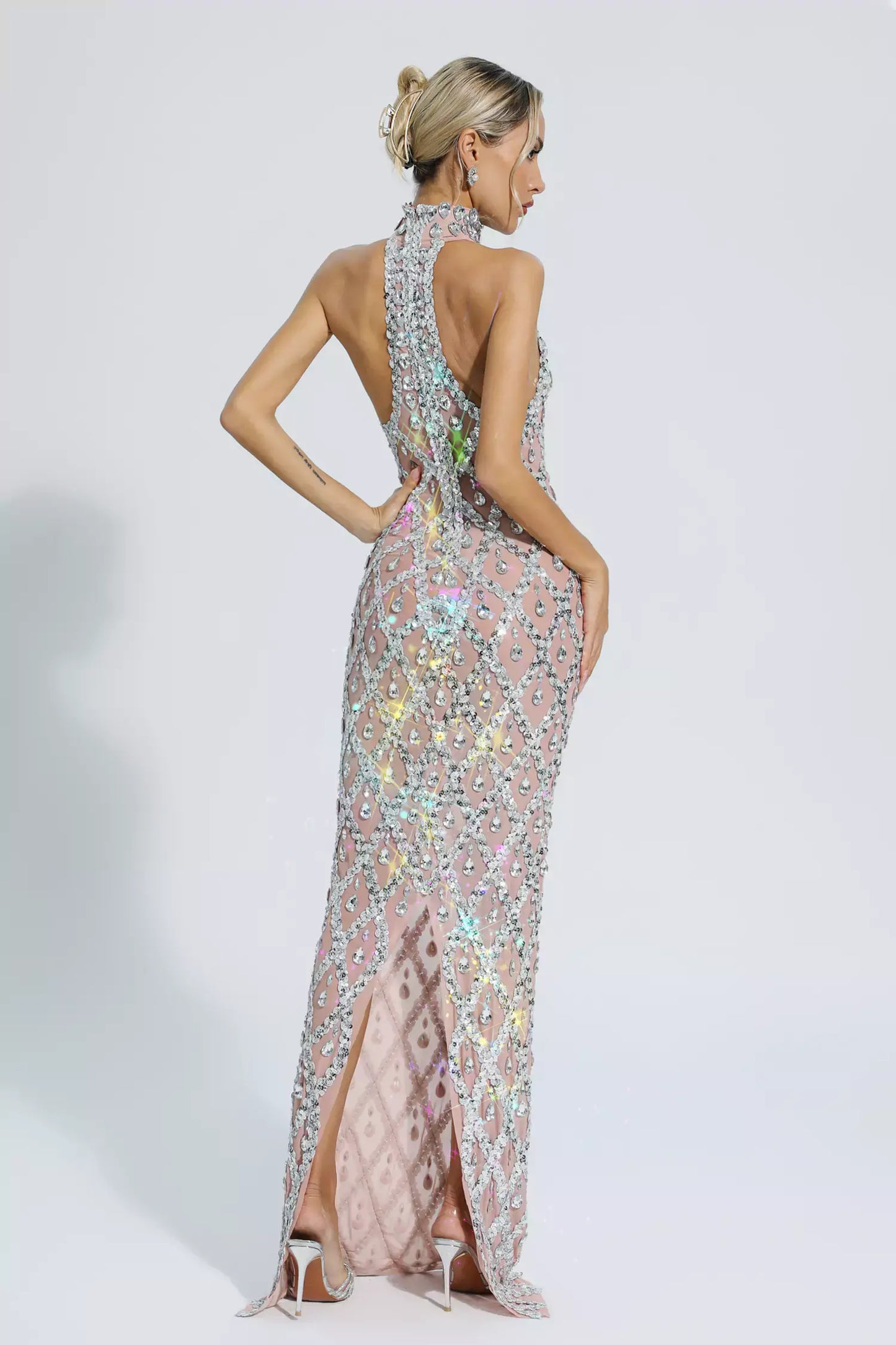 Sparkly Rhinestones Dress - Liona