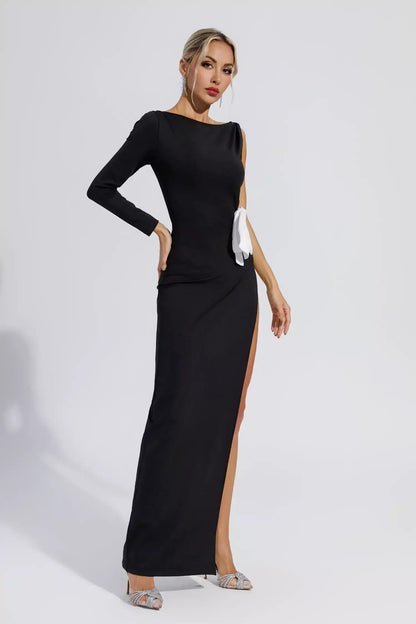 Long Sleeve Bow Tie Dress - Kilian