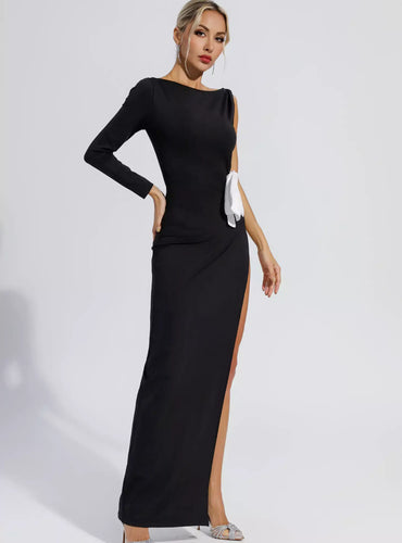 Long Sleeve Bow Tie Dress - Kilian