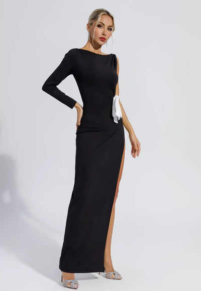 Long Sleeve Bow Tie Dress - Kilian