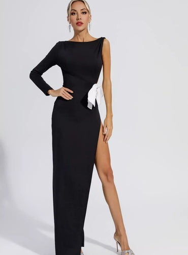 Long Sleeve Bow Tie Dress - Kilian