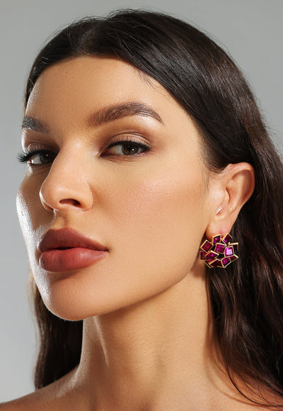 Geometric Layers Earring - Fribey