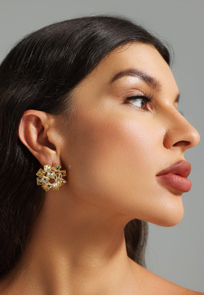 Geometric Layers Earring - Fribey