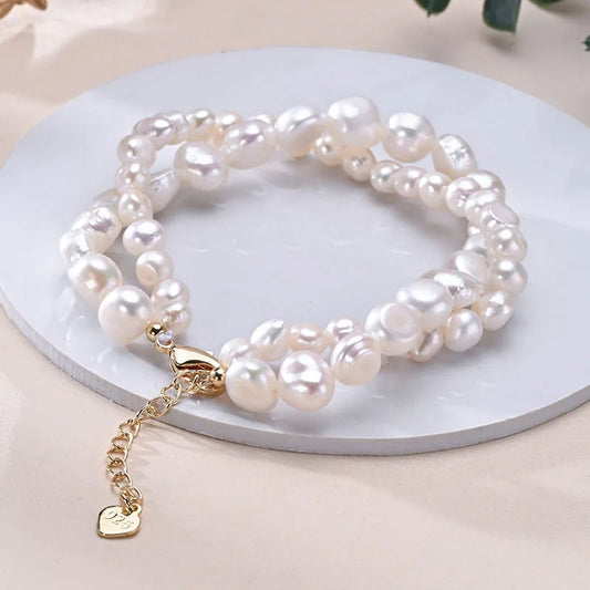 Pearl Double Layer Bracelet - Gabriela