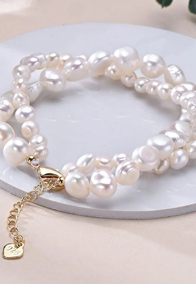 Pearl Double Layer Bracelet - Gabriela